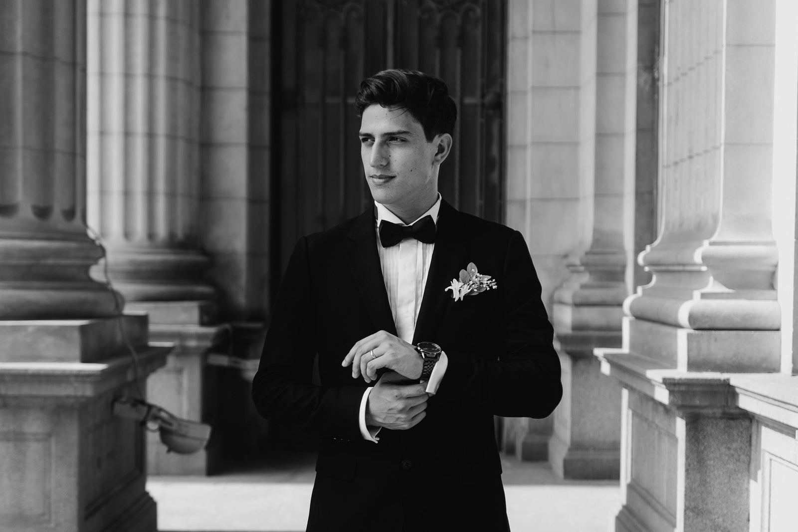 Man in a tuxedo