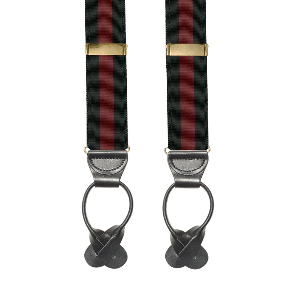 Black &amp; Maroon Grosgrain Ribbon Brace