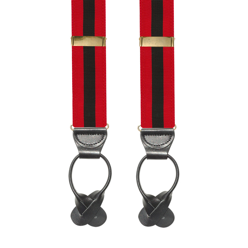 Red &amp; Black Grosgrain Ribbon Brace