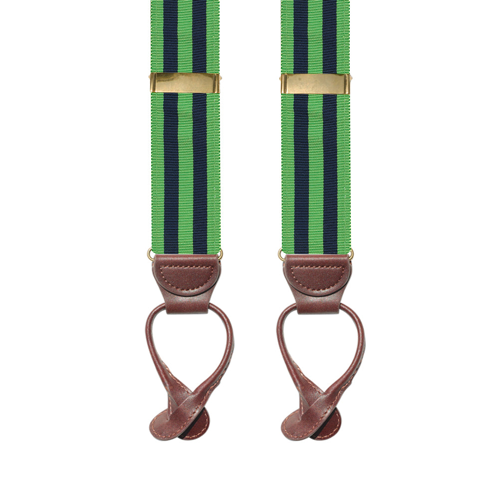 Lime &amp; Navy Grosgrain Ribbon Brace