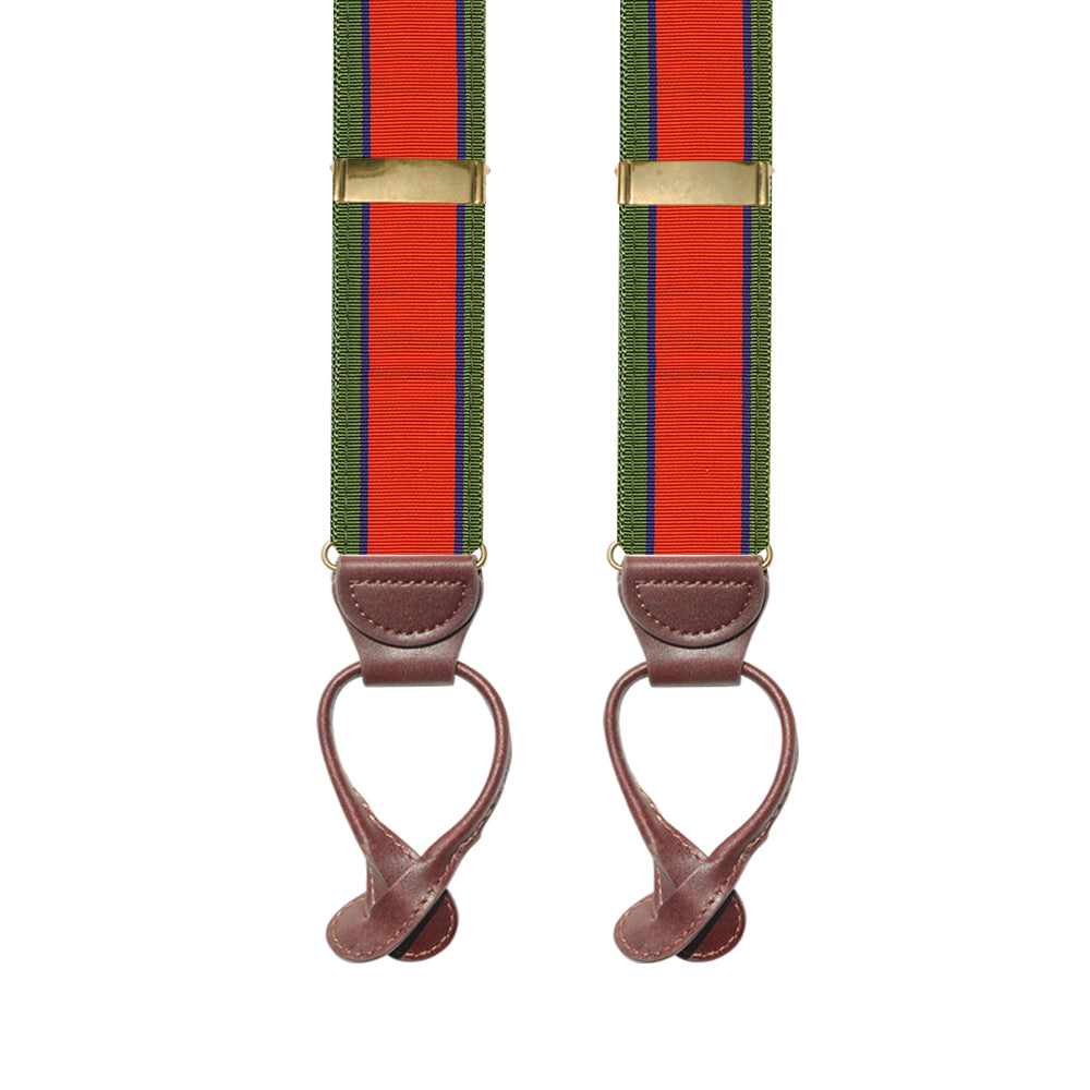 Orange &amp; Green Grosgrain Ribbon Brace