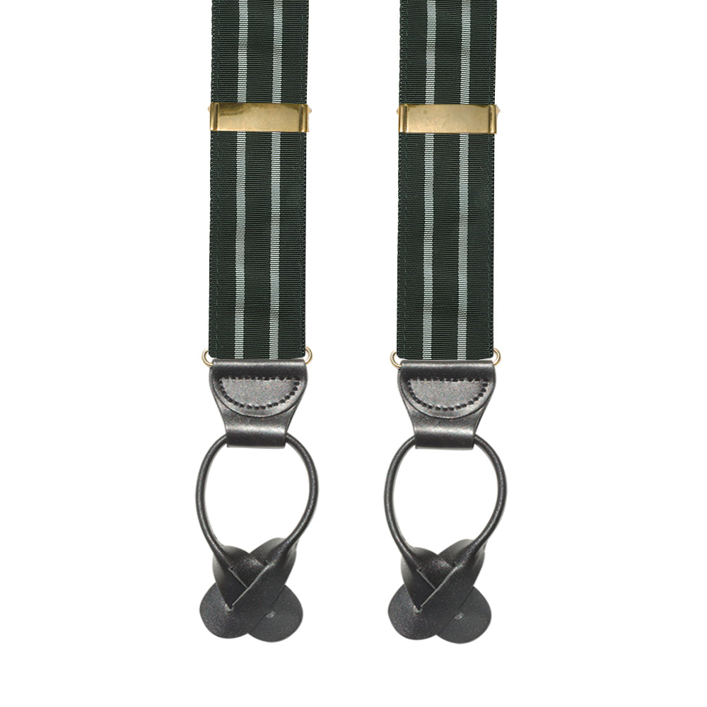 Black &amp; Silver Grosgrain Ribbon Brace