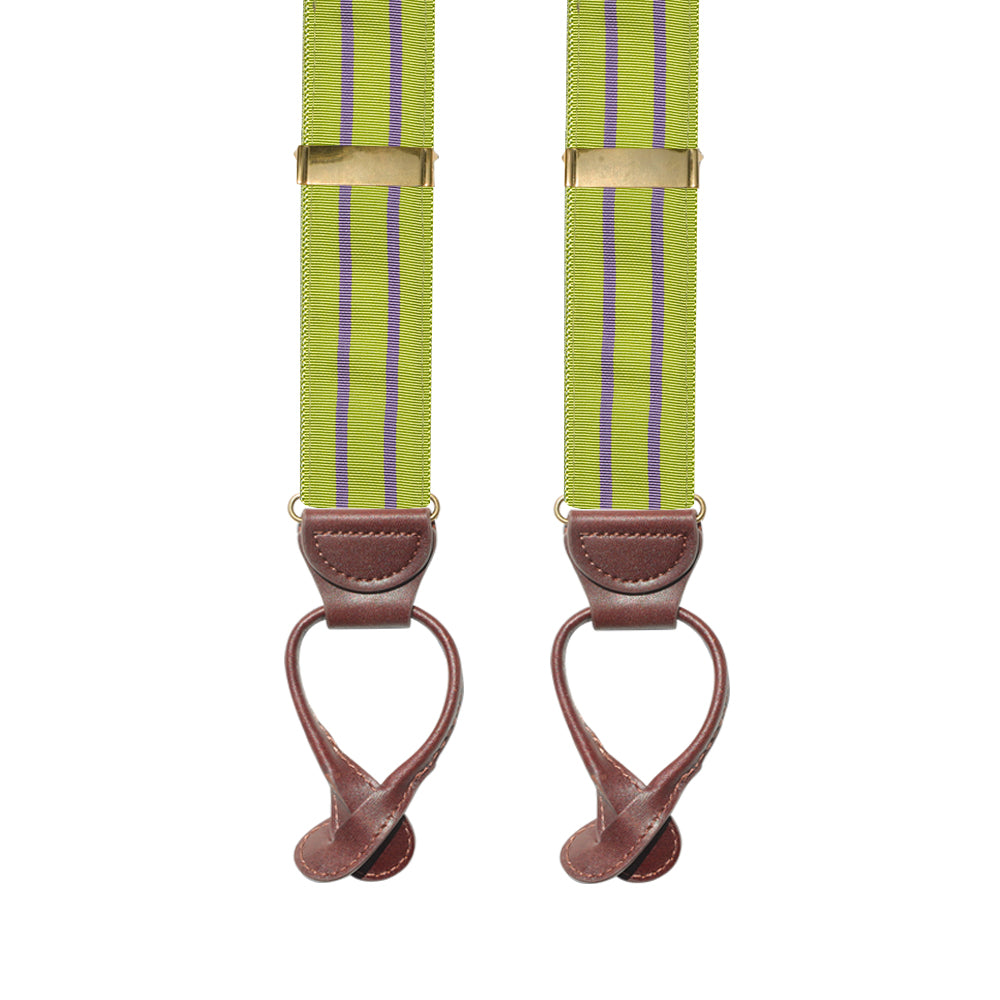 Grass &amp; Lavender Grosgrain Ribbon Brace