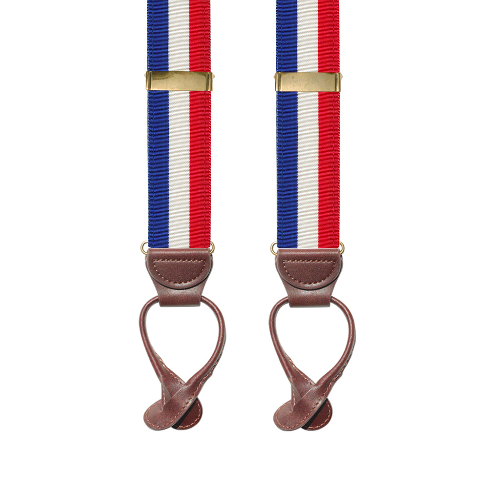 Red &amp; White &amp; Blue Grosgrain Ribbon Brace