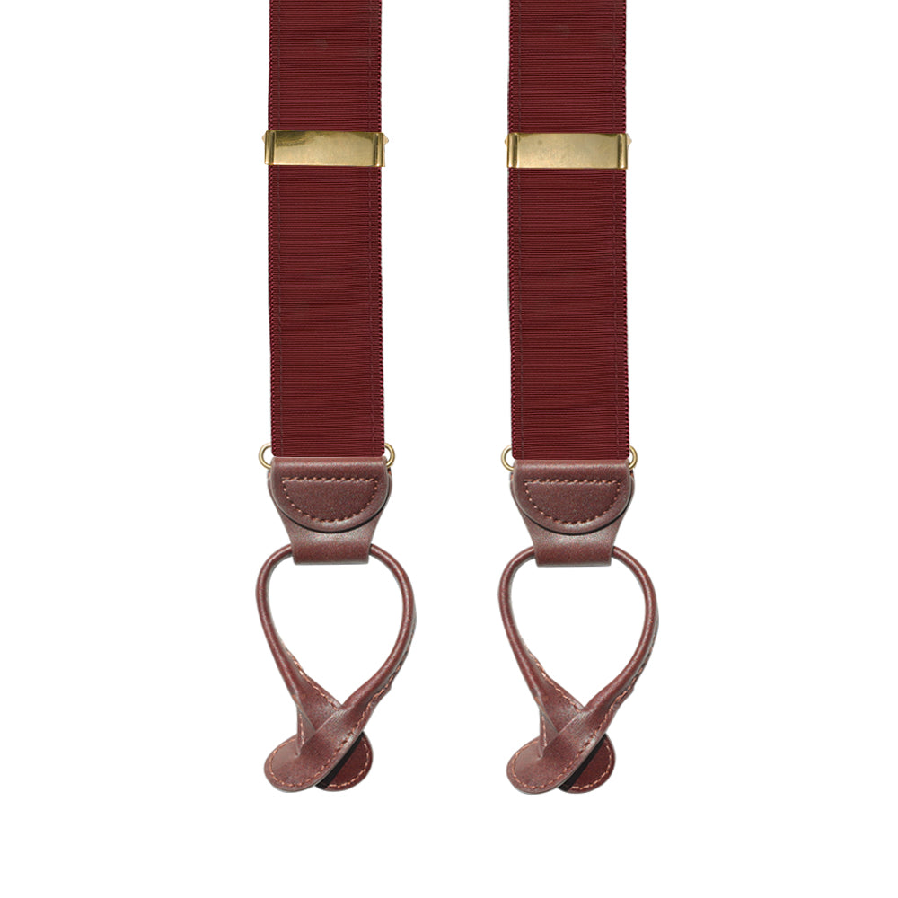 Burgundy Grosgrain Ribbon Brace