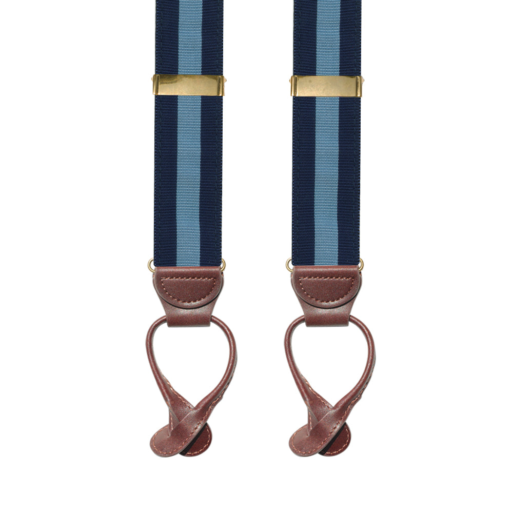 Navy &amp; Light Blue Grosgrain Ribbon Brace