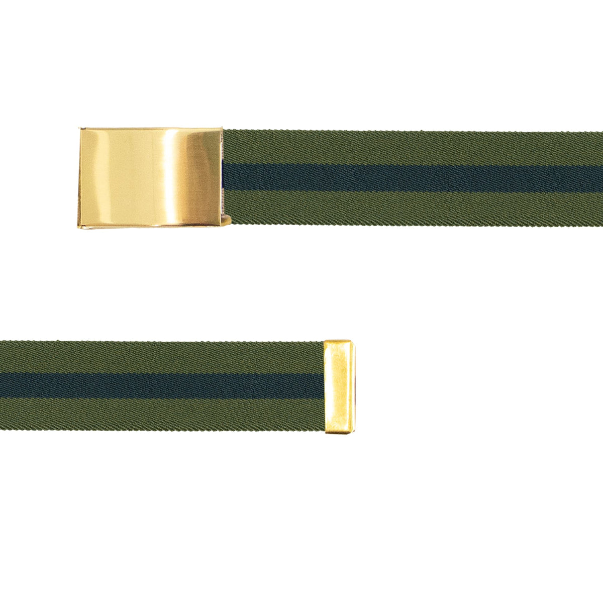 Olive/Navy Stretch Military Buckle Belt
