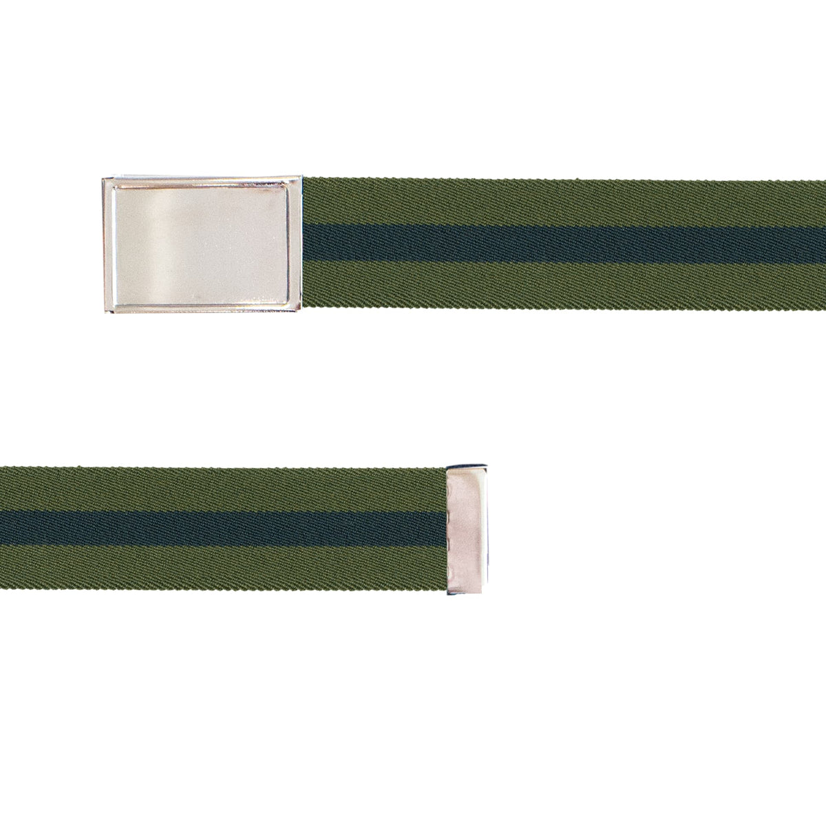 Olive/Navy Stretch Military Buckle Belt