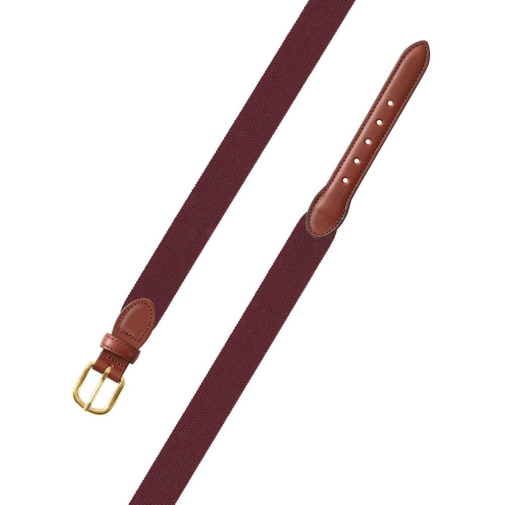 Burgundy Belgian Stretch Children&#39;s Belt