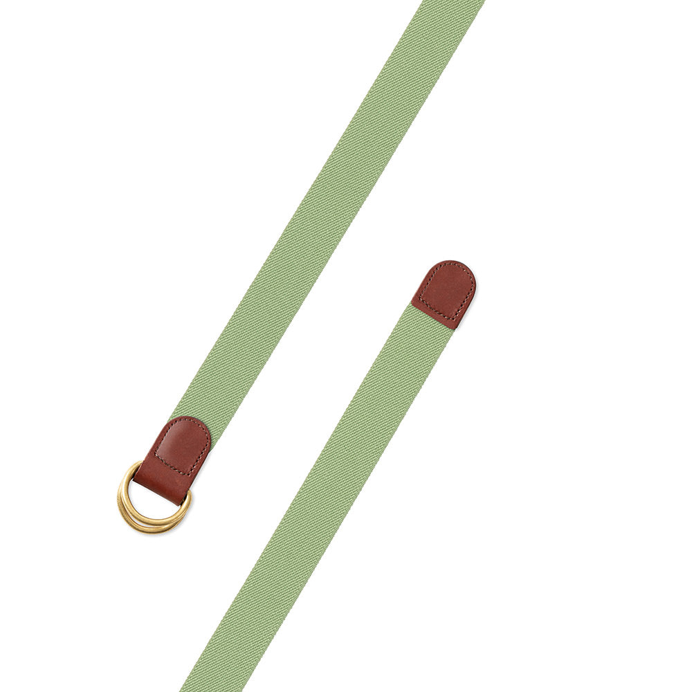 Mint Green Belgian Stretch D-Ring Belt