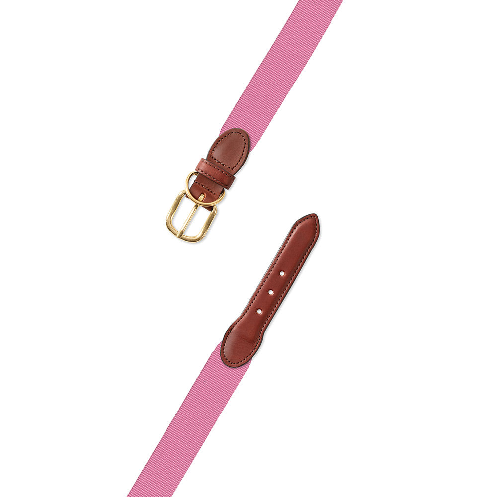 Textured Pink Belgian Surcingle Dog Collar