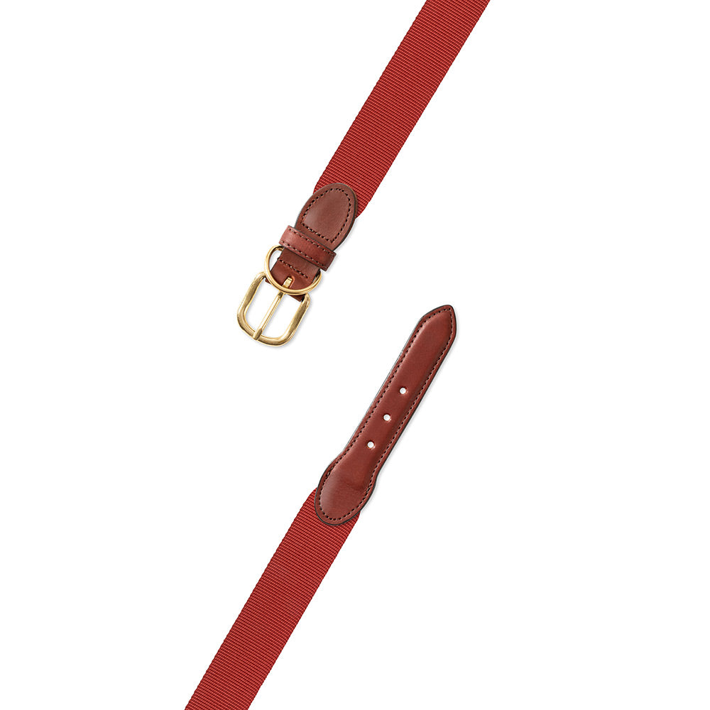 Textured Rust Belgian Surcingle Dog Collar