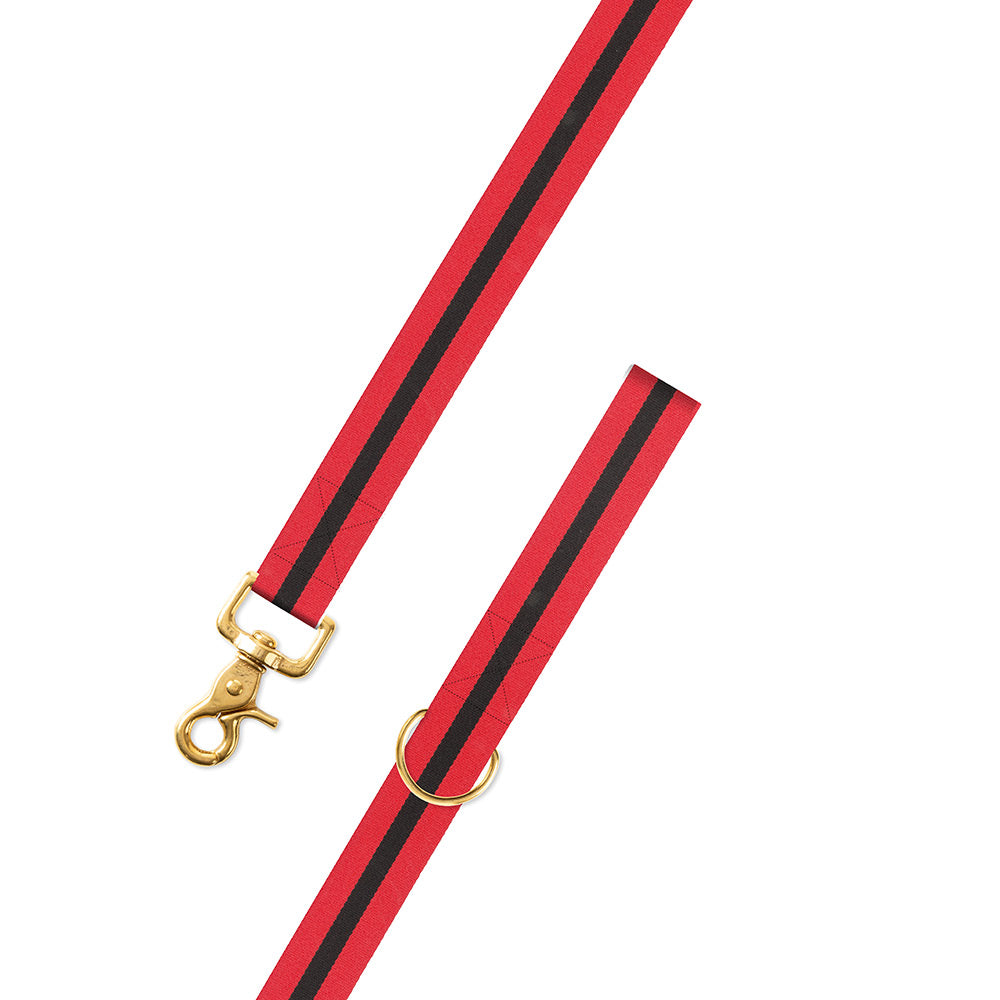 Red &amp; Black Belgian Surcingle Dog Leash