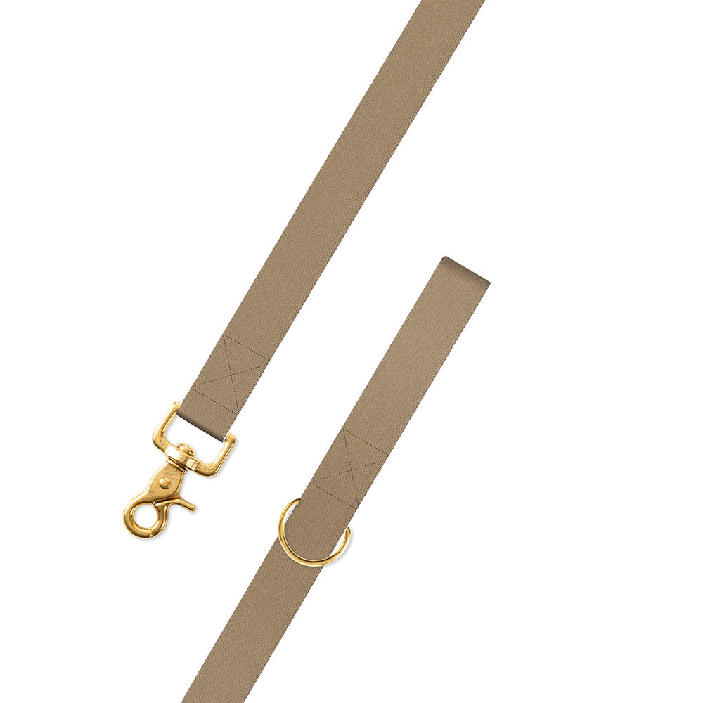 Tan Belgian Surcingle Dog Leash