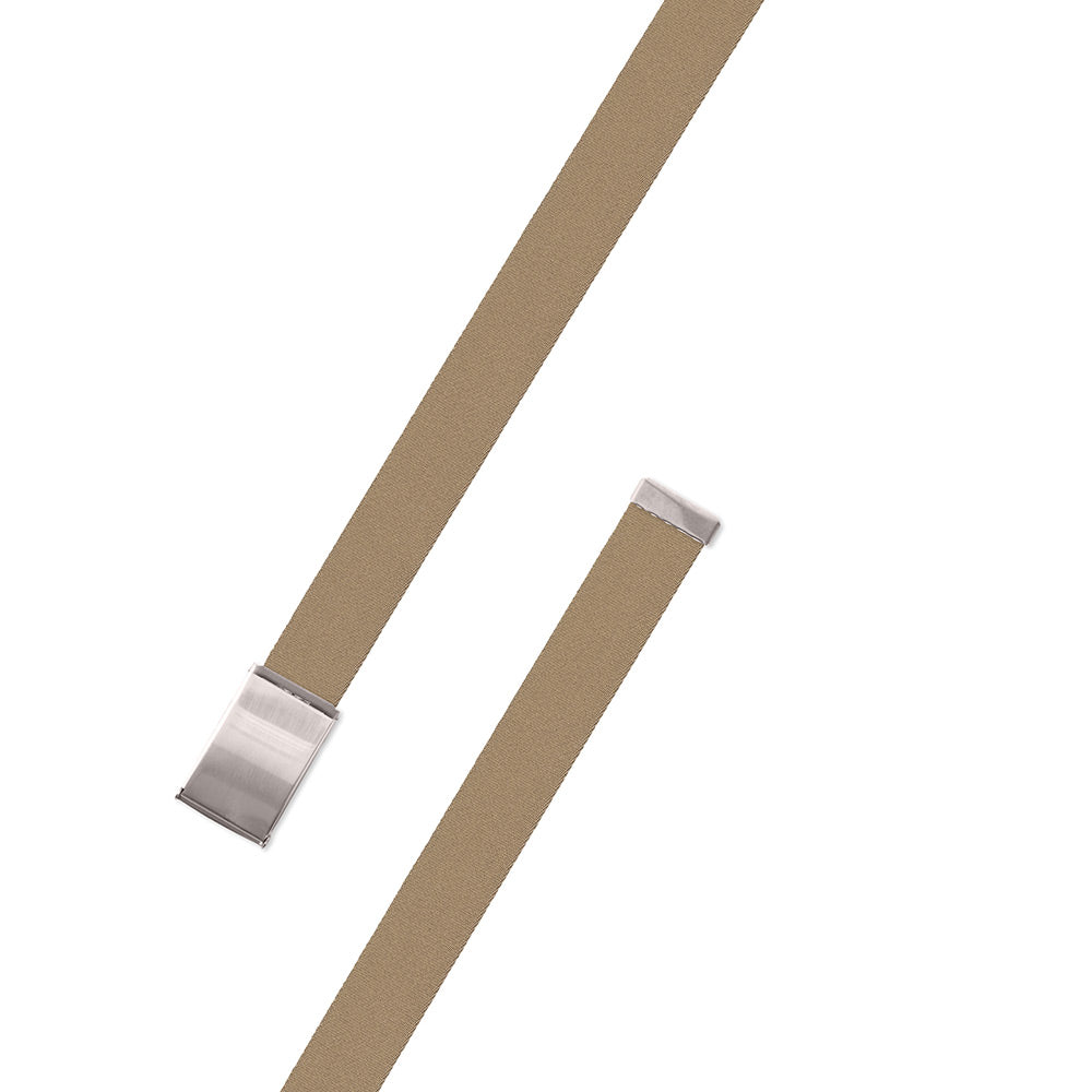 Tan Belgian Surcingle Military Buckle Belt