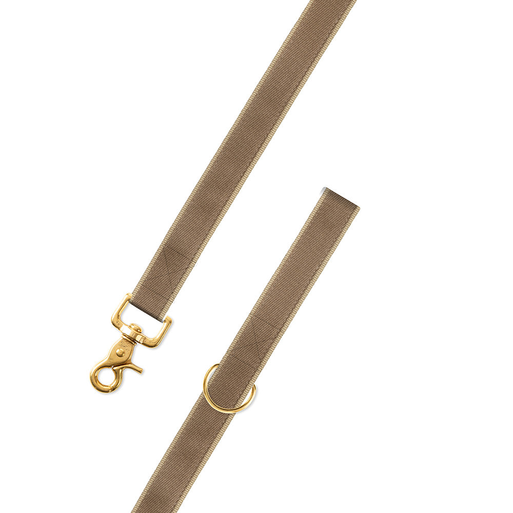 Tan Herringbone Dog Leash