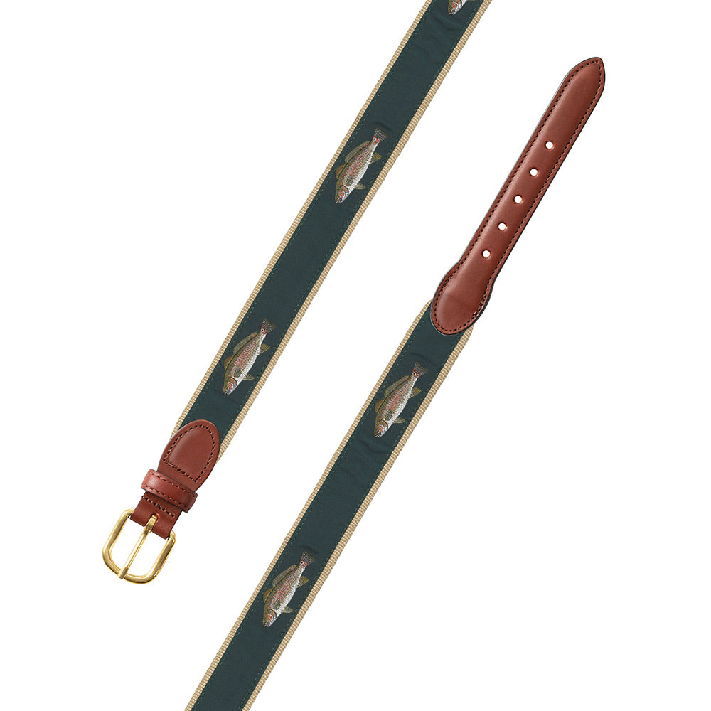 Green Redfish Motif Children&#39;s Belt