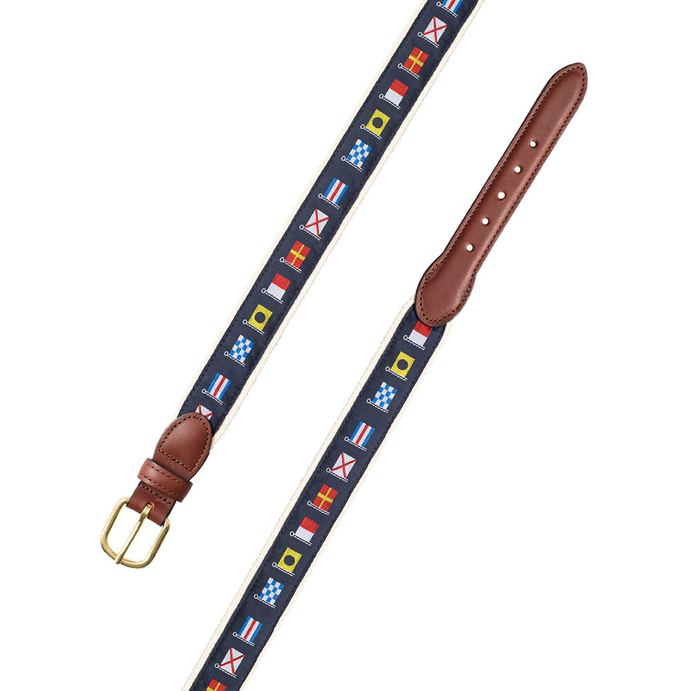 Nautical Flags Motif Children&#39;s Belt