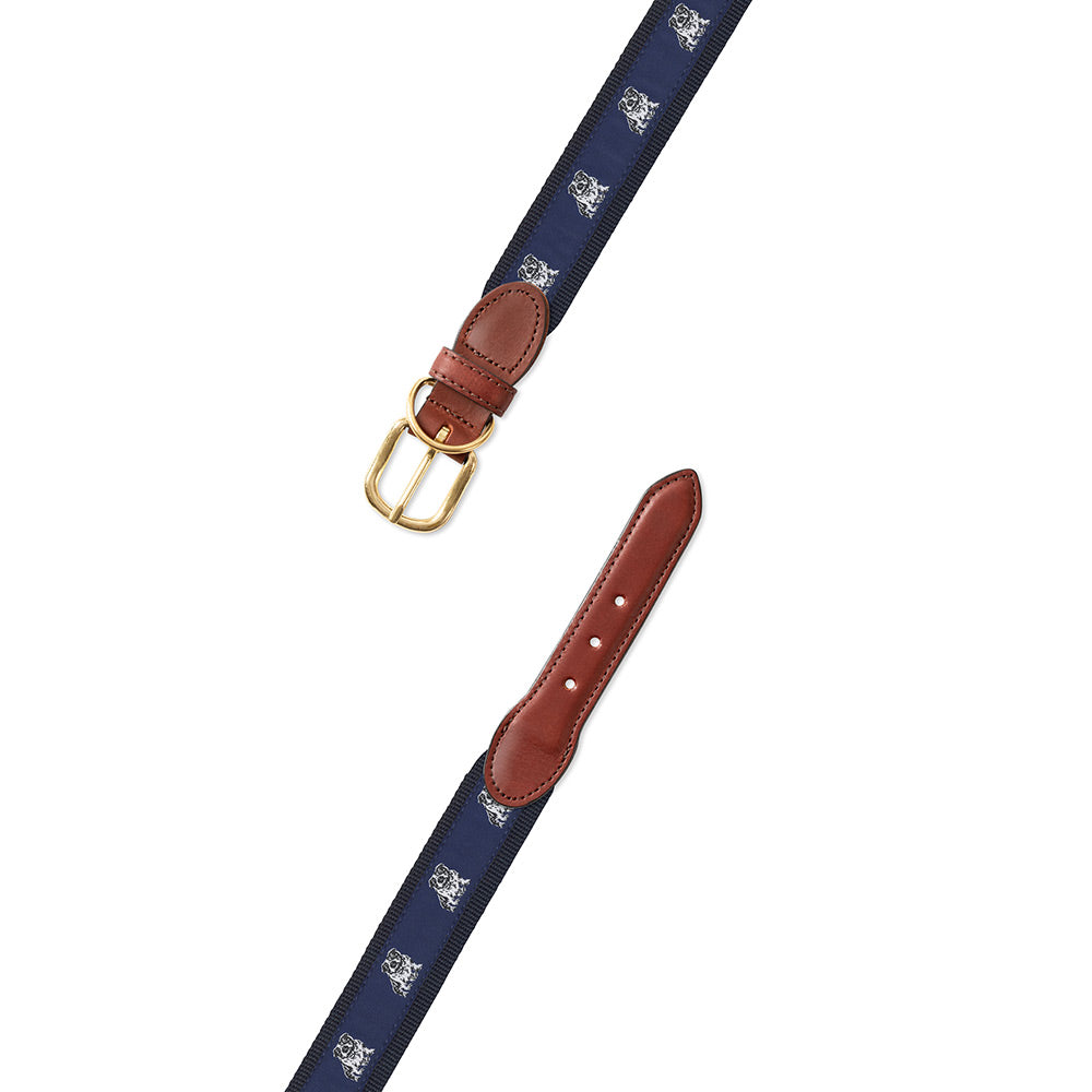 Bull Dog Motif Dog Collar
