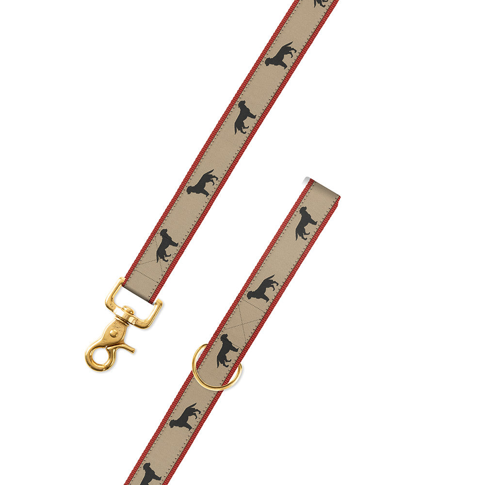 Black Lab Motif Dog Leash