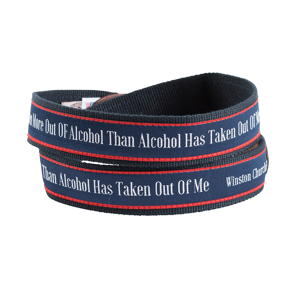 I Have Taken More Bespoken Motif Leather Tab Belt