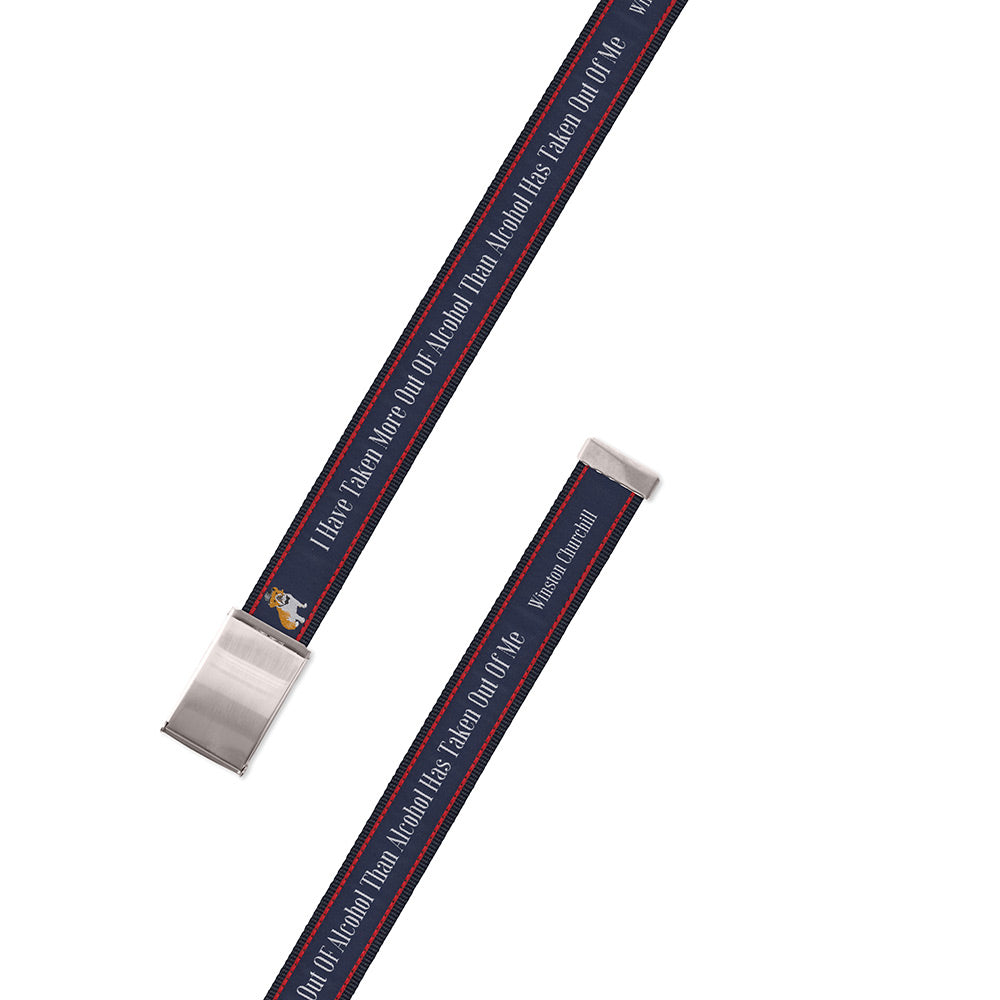 I Have Taken More Bespoken Motif Military Buckle Belt