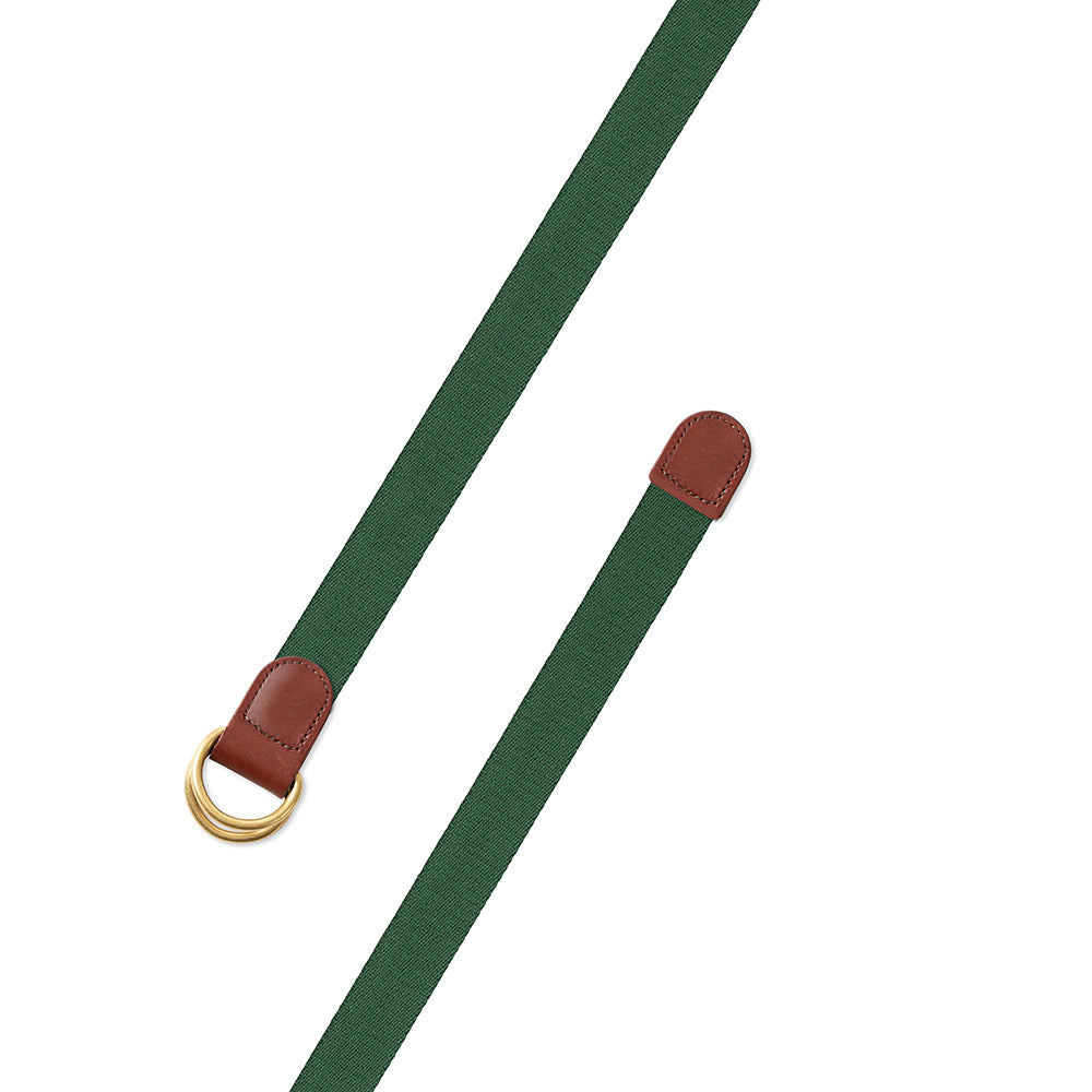 Hunter Green Surcingle D-Ring Belt