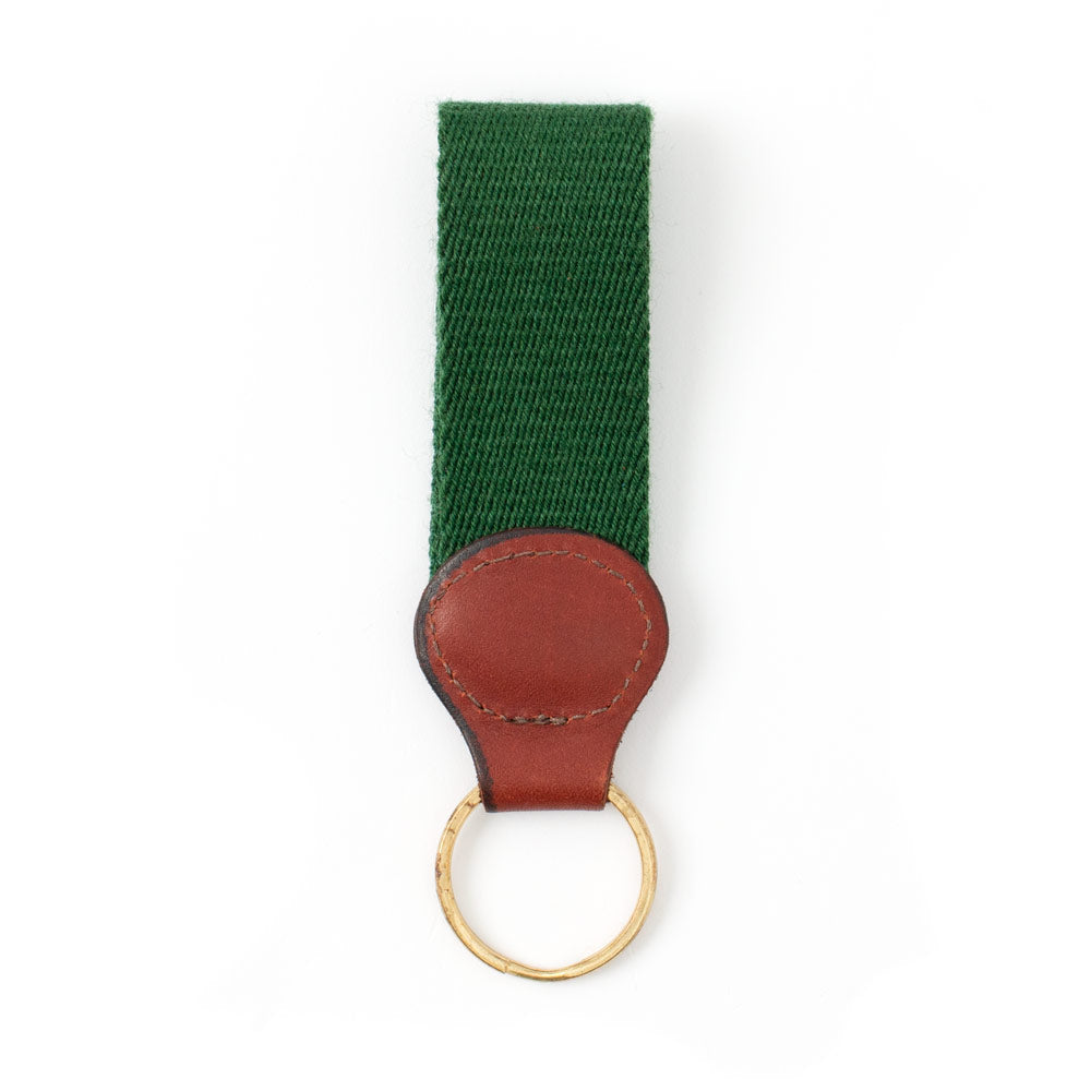 Hunter Green Surcingle Key Fob
