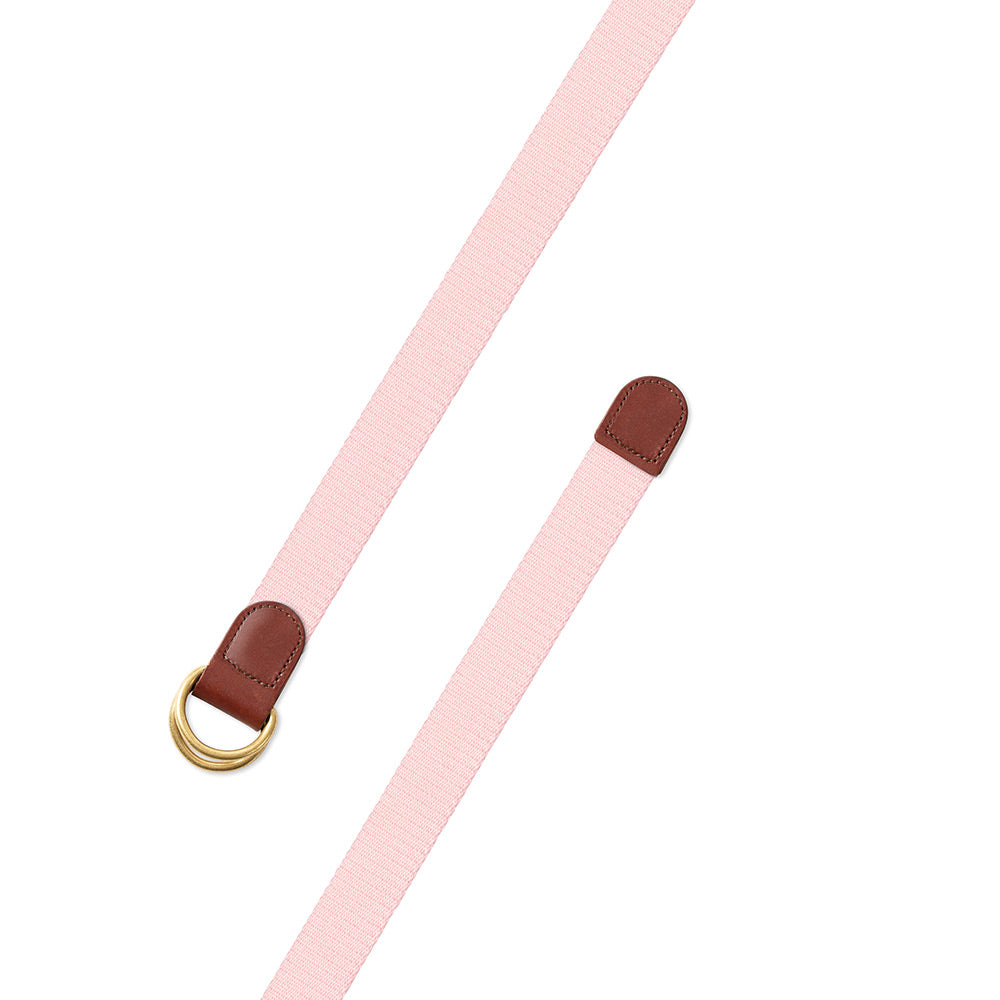 Pale Pink Surcingle D-Ring Belt