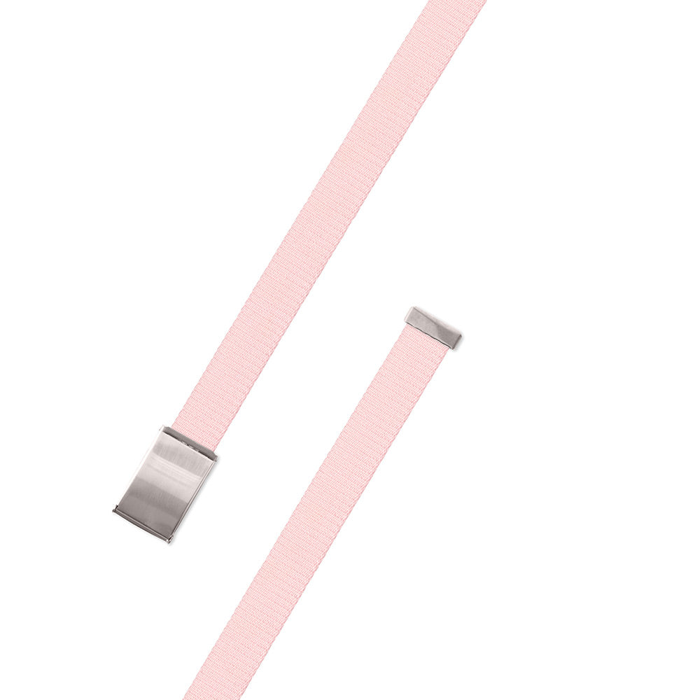 Pale Pink Surcingle Military Buckle Belt