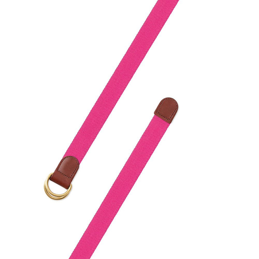 Hot Pink Surcingle D-Ring Belt