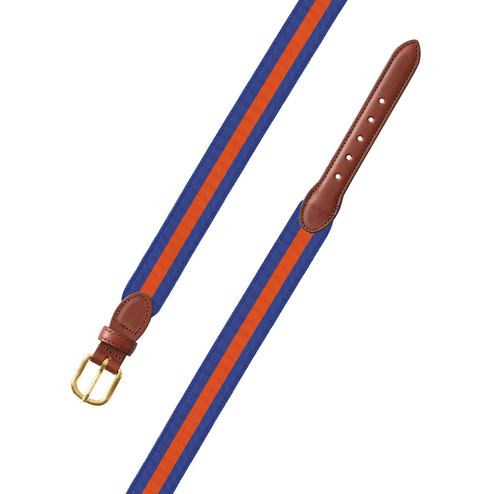 Blue &amp; Orange Grosgrain Ribbon Children&#39;s Belt