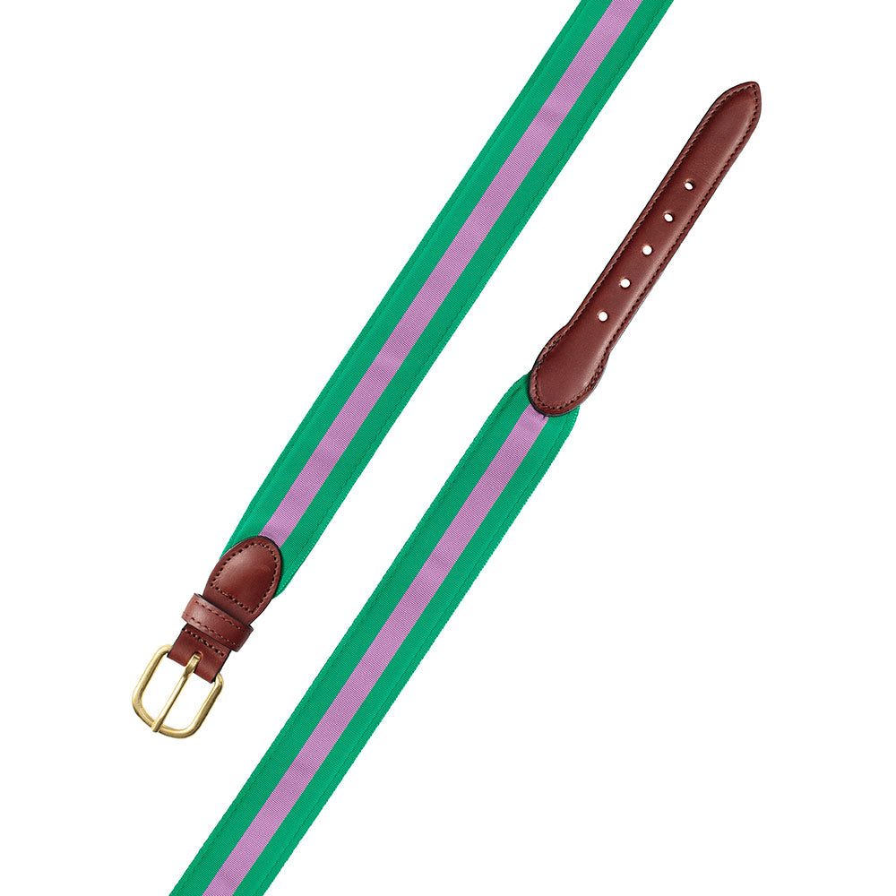 Green &amp; Purple Grosgrain Ribbon Children&#39;s Belt