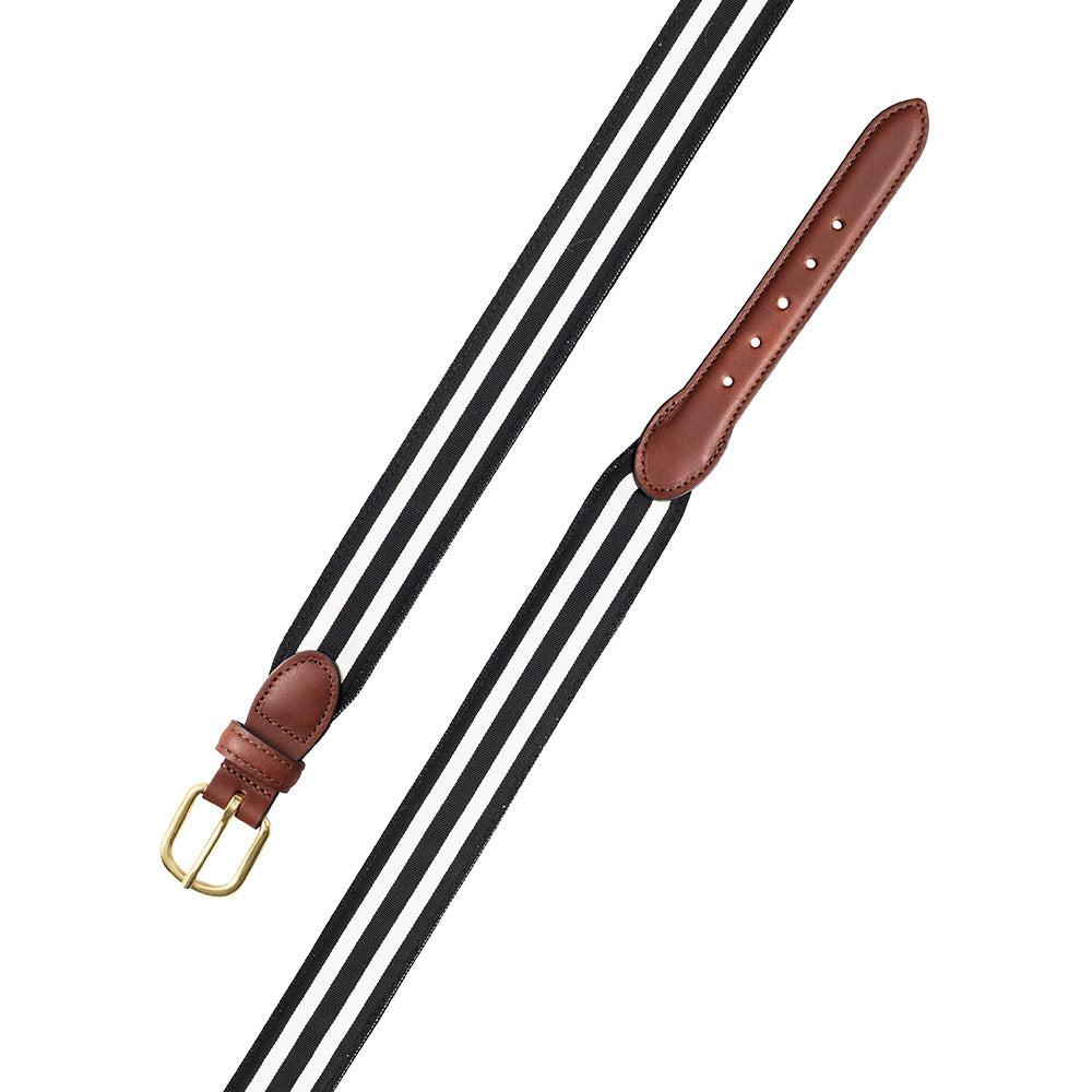 Black &amp; White Grosgrain Ribbon Children&#39;s Belt