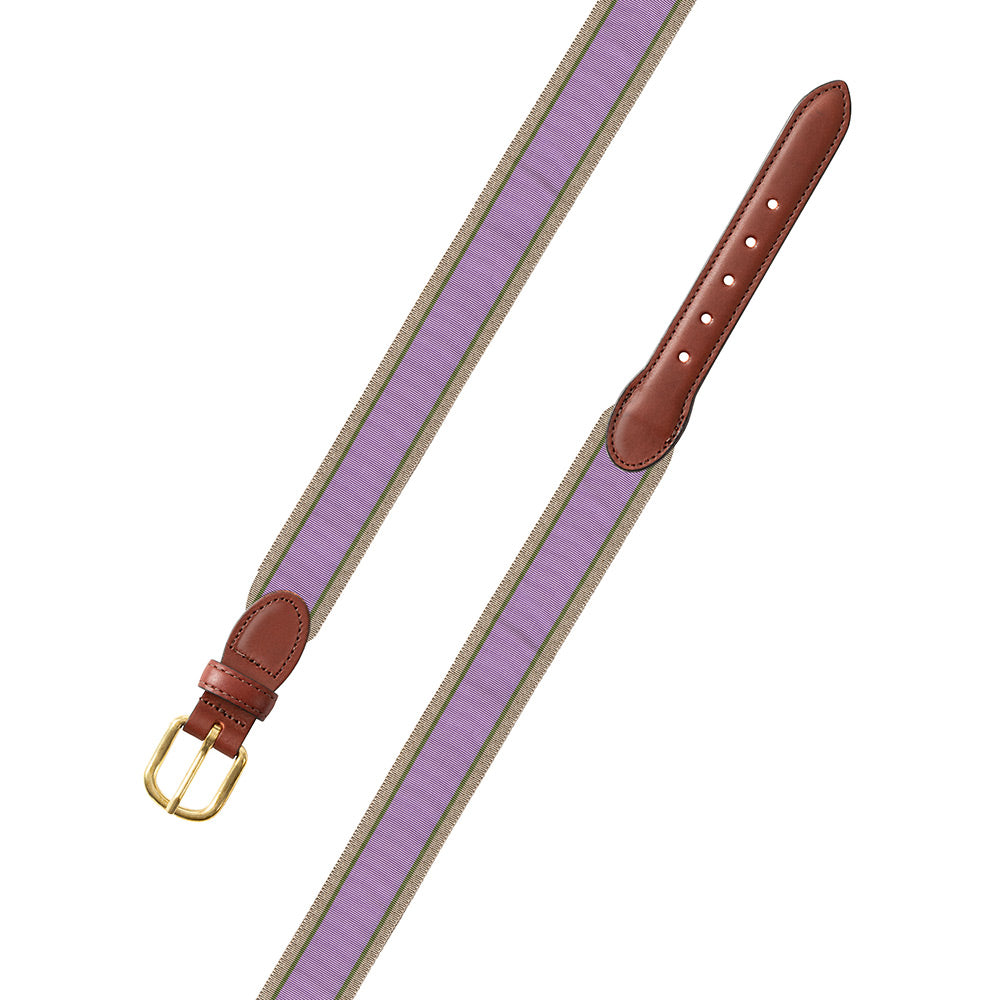 Lavender, Olive &amp; Tan Grosgrain Ribbon Children&#39;s Belt