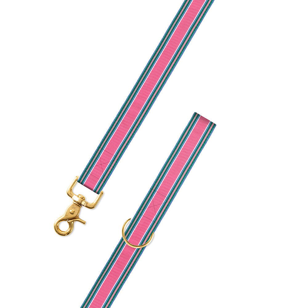 Pink Multi Grosgrain Ribbon Dog Leash