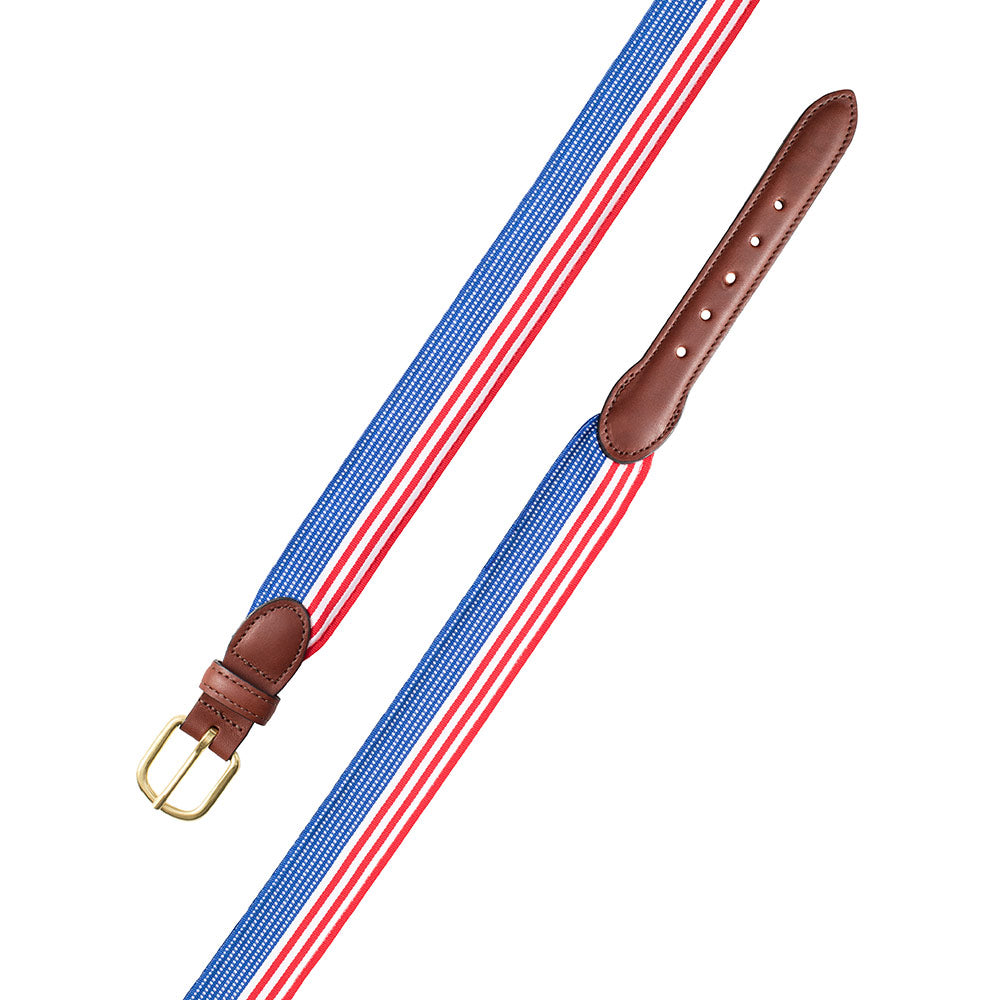 Flag Pattern Grosgrain Ribbon Children&#39;s Belt