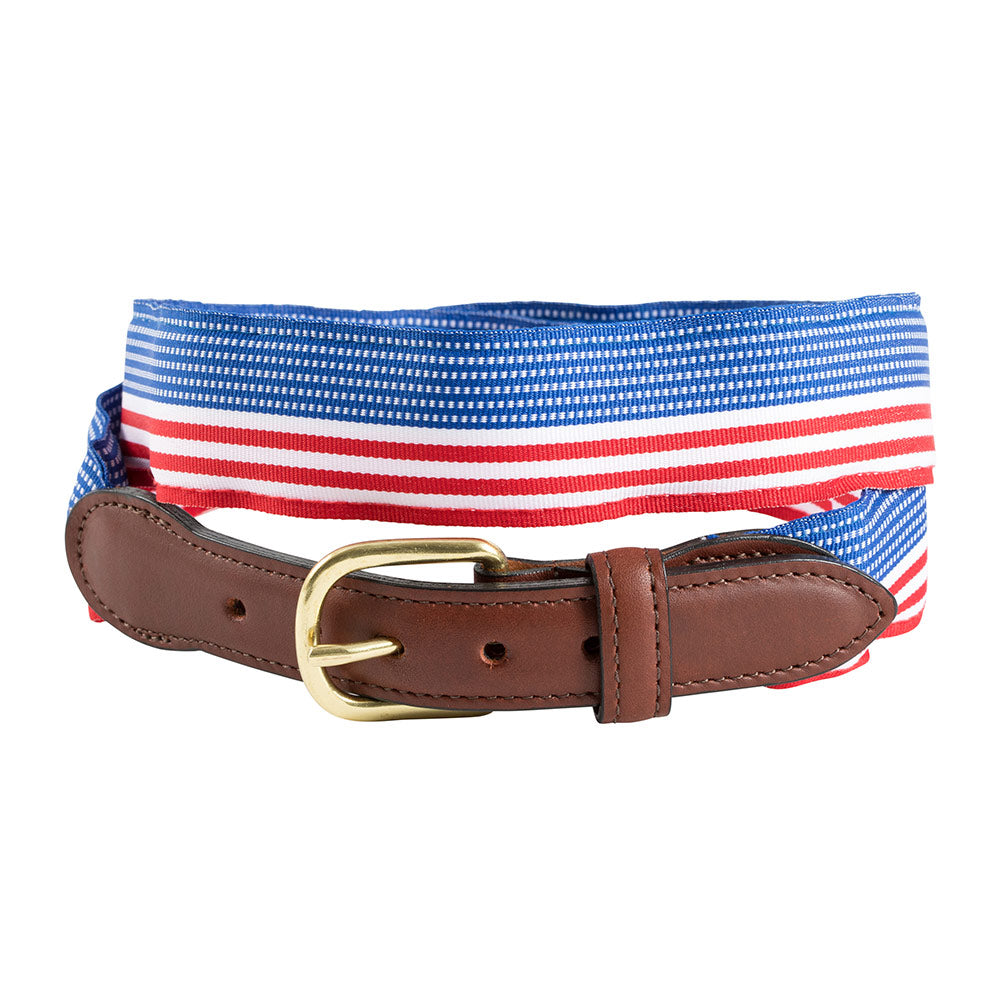 Flag Pattern Grosgrain Ribbon Children&#39;s Belt