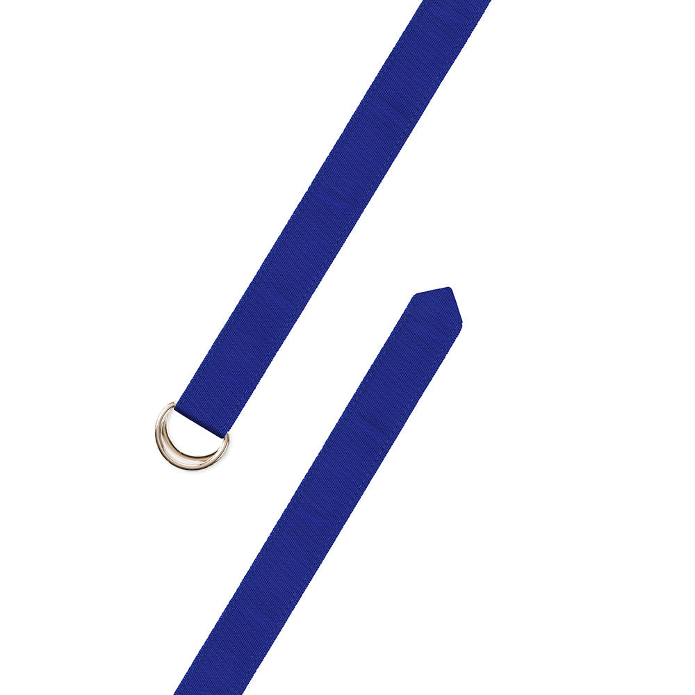 Royal Blue Grosgrain Ribbon D-Ring Belt