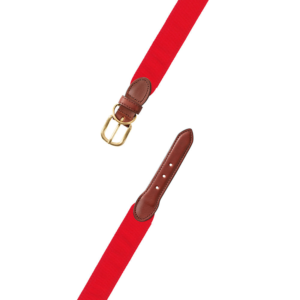 Red Grosgrain Ribbon Dog Collar