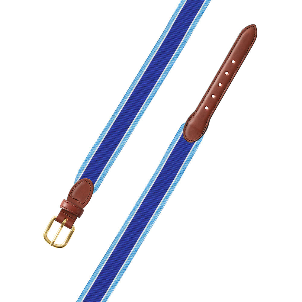 Navy &amp; Blue Grosgrain Ribbon Children&#39;s Belt